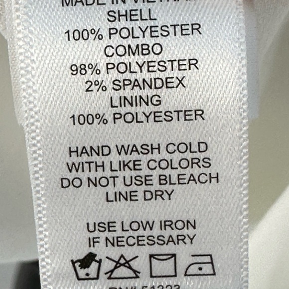 CeCe 3/4 Sheer 3D Flower Sleeve Mini Dress - Ivory - size Medium - Picture 8 of 11